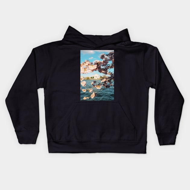 Jefferson Memorial 4 Kids Hoodie by igjustin